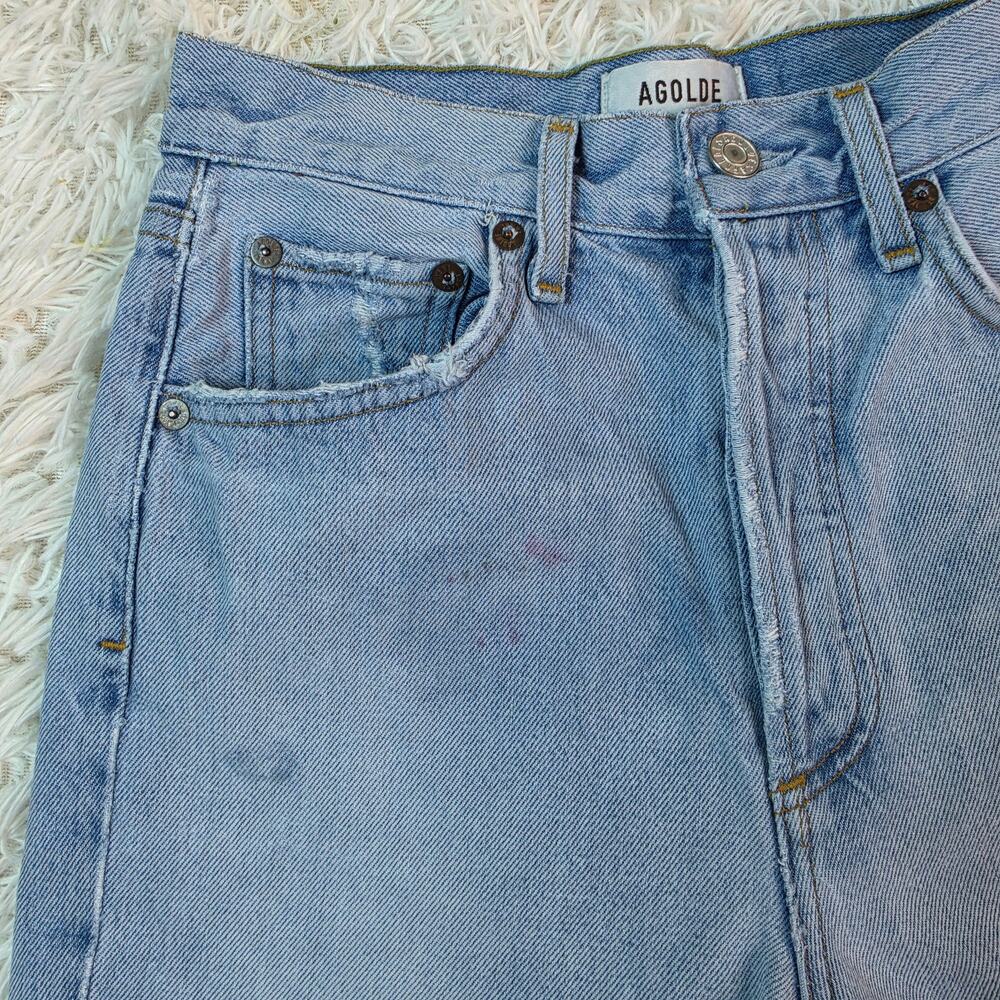 AGOLDE Riley High Rise Straight Crop Jeans 24 / 0 - Picture 4 of 9